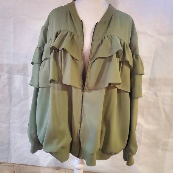 Lane Bryant Jackets & Blazers - Green Jacket